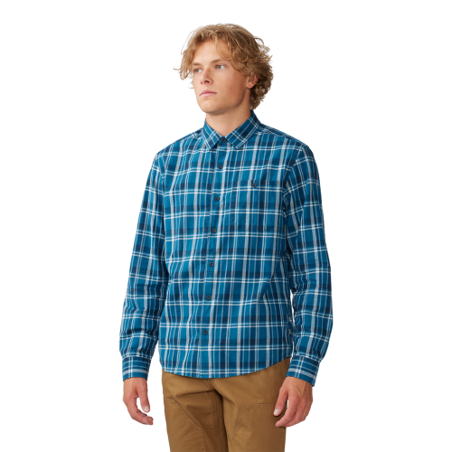 Mountain Hardwear M Big Cottonwood LS Shirt - blau (Grösse: XL) von Mountain Hardwear