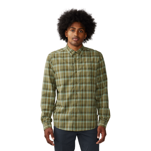 Mountain Hardwear M Big Cottonwood LS Shirt - grün (Grösse: L) von Mountain Hardwear