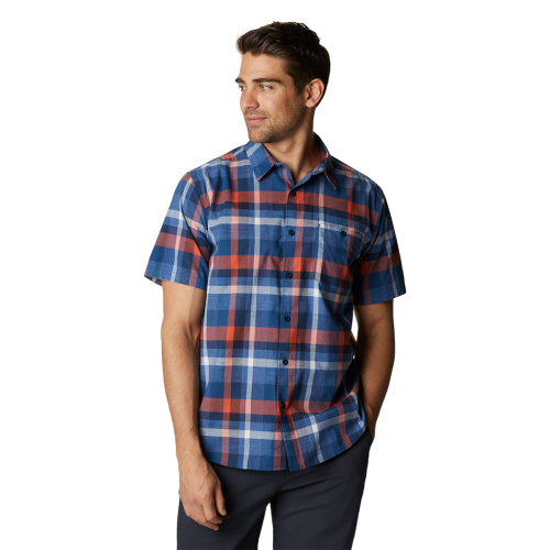 Mountain Hardwear M Big Cottonwood SS Shirt - blau (Grösse: L) von Mountain Hardwear