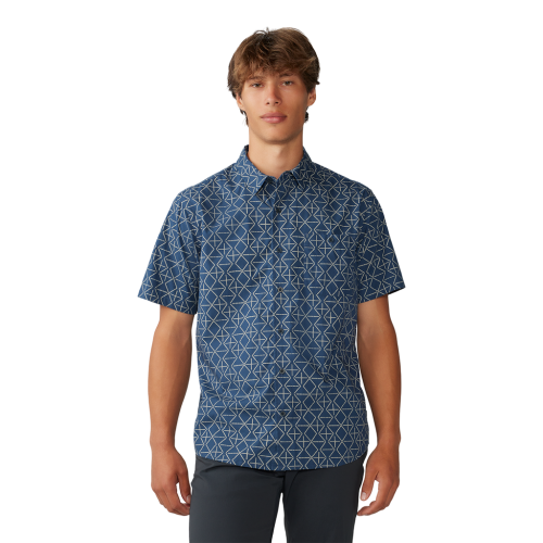 Mountain Hardwear M Big Cottonwood SS Shirt - blau (Grösse: M) von Mountain Hardwear