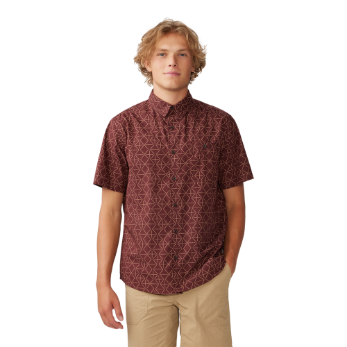 Mountain Hardwear M Big Cottonwood SS Shirt - rot (Grösse: L) von Mountain Hardwear