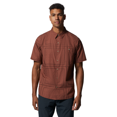 Mountain Hardwear M Big Cottonwood SS Shirt - rot (Grösse: L) von Mountain Hardwear