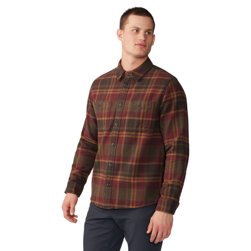 Mountain Hardwear M Plusher™ Long Sleeve Shirt - rot (Grösse: L) von Mountain Hardwear