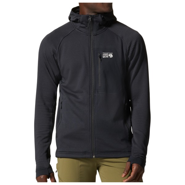 Mountain Hardwear - Polartec Power Grid Full Zip - Fleecejacke Gr L schwarz von Mountain Hardwear