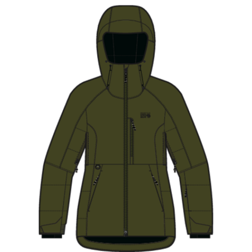 Mountain Hardwear Powder Down Jacket - grün (Grösse: L) von Mountain Hardwear