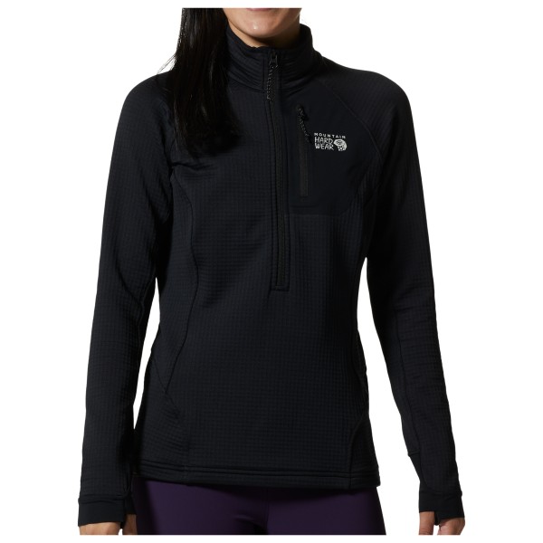 Mountain Hardwear - Women's Polartec Power Grid Half Zip - Fleecepullover Gr L schwarz von Mountain Hardwear