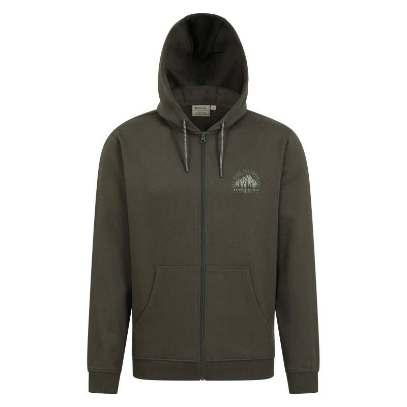 Adventure Hoodie Mit Durchgehendem Reißverschluss Herren Grün S von Mountain Warehouse