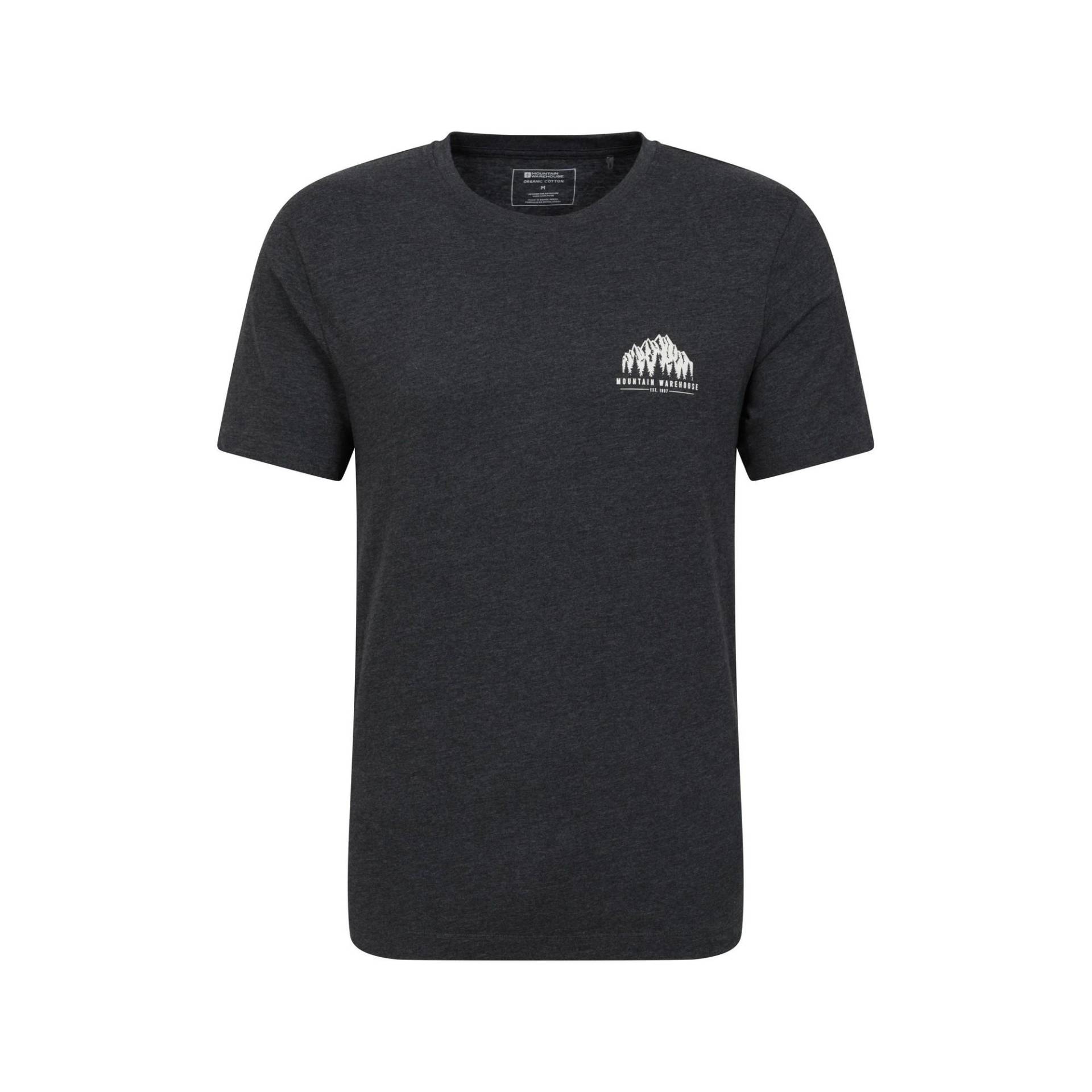 Adventure Tshirt Herren Charcoal Black XL von Mountain Warehouse