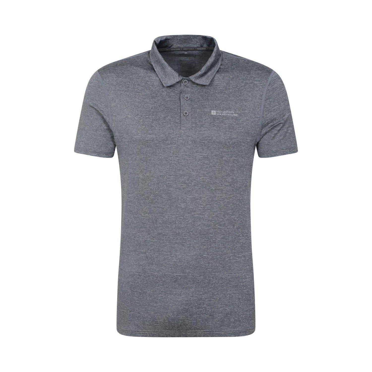 Agra Poloshirt Herren Grau L von Mountain Warehouse