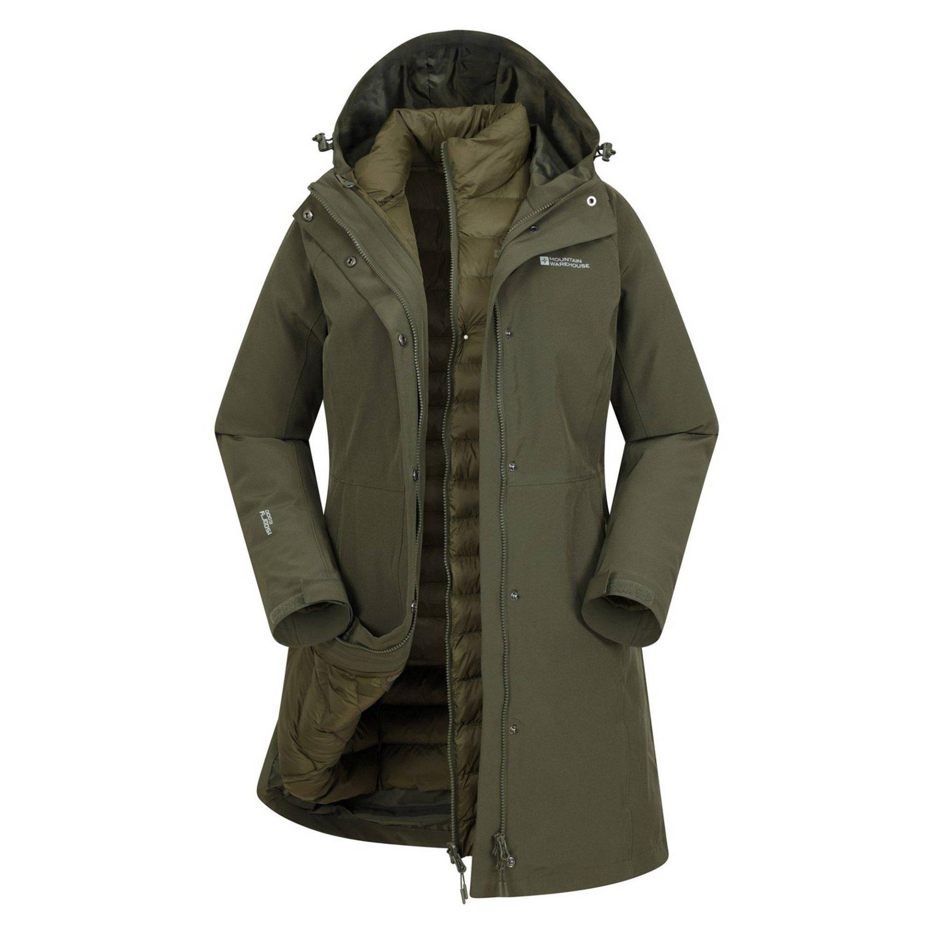 Alaskan Jacke 3 In 1 Damen Grün 40 von Mountain Warehouse