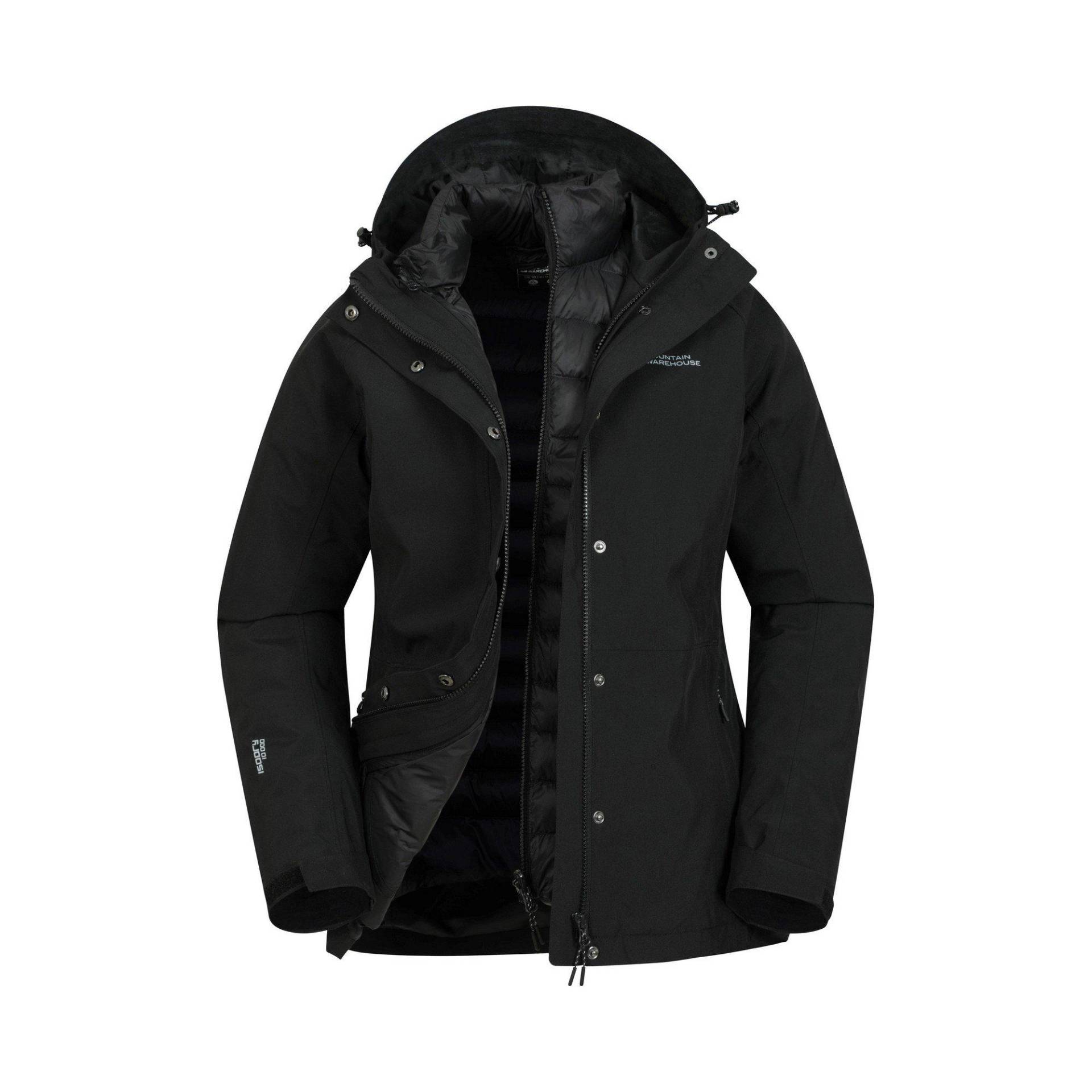 Alaskan Steppjacke Damen Schwarz 34 von Mountain Warehouse