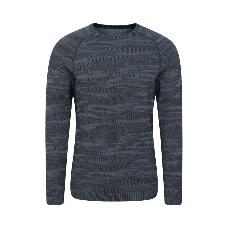 Alpine Base Layer Oberteil Nahtlos Herren Blau XS/S von Mountain Warehouse