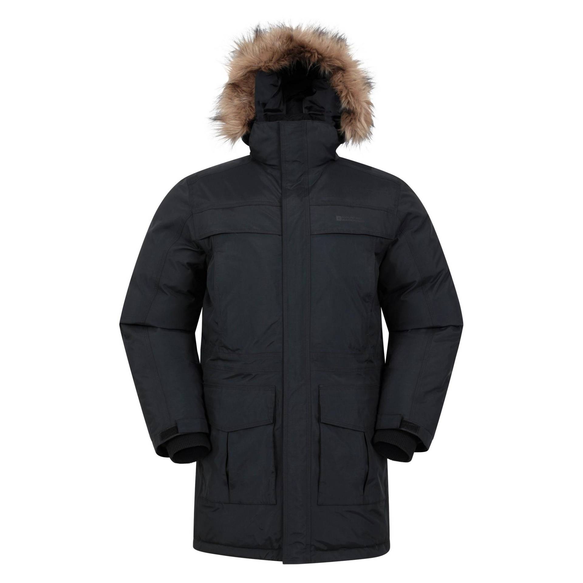 Antarctic Extreme Daunenjacke Wasserfest Herren Charcoal Black S von Mountain Warehouse