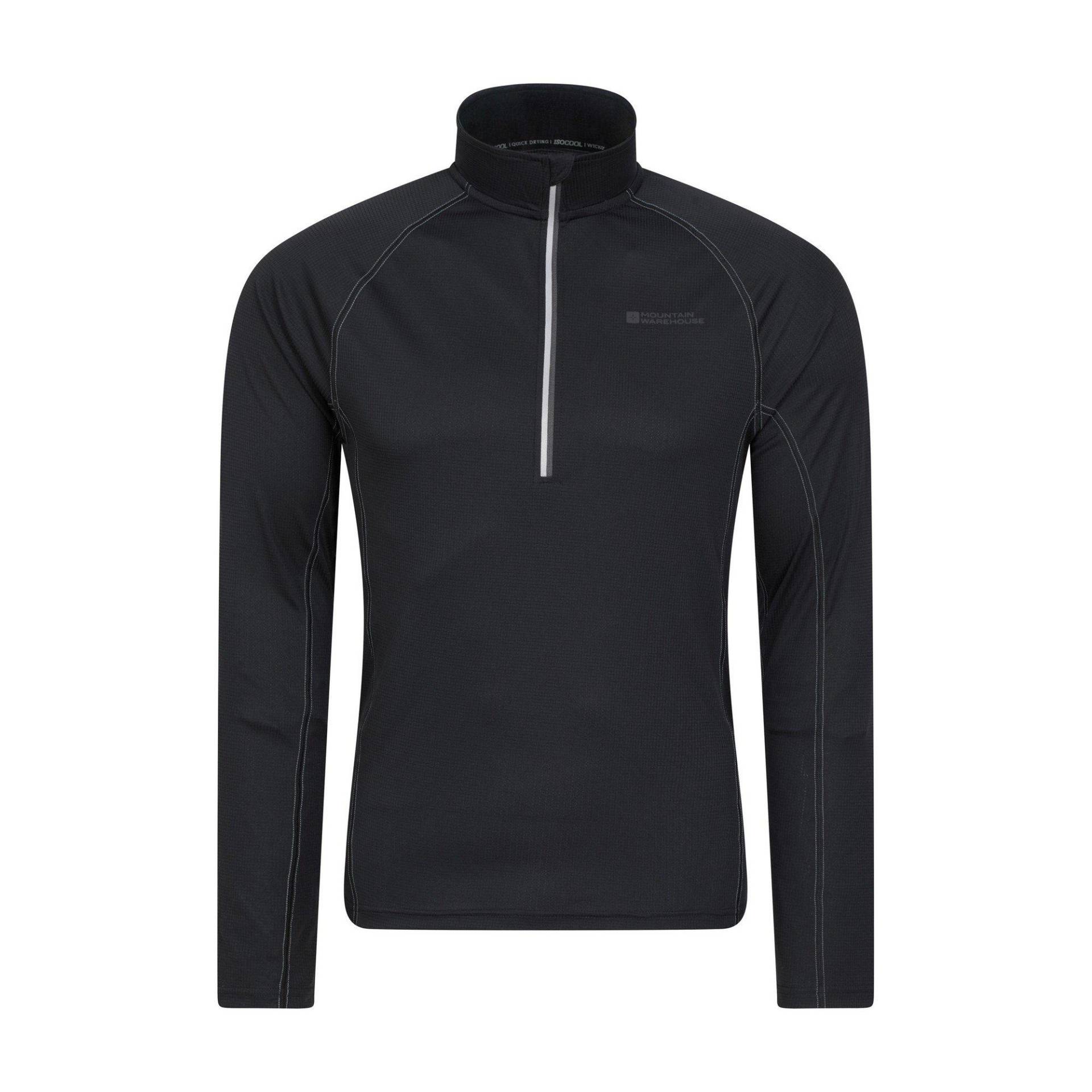 Mountain Warehouse - Approach Midlayer, für Herren, Schwarz, Größe M von Mountain Warehouse