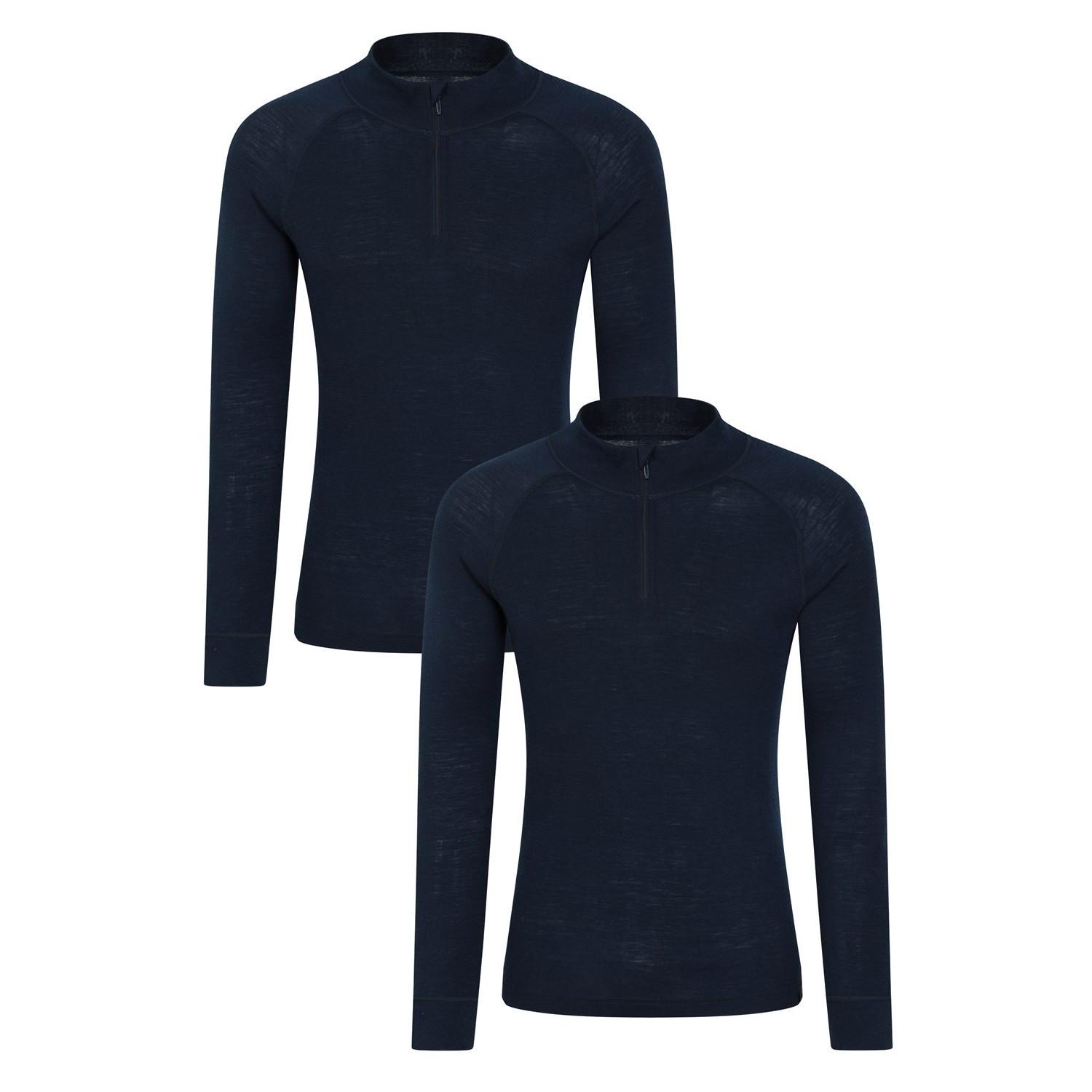 Base Layer Oberteil (2erpack) Herren Marine 4XL von Mountain Warehouse