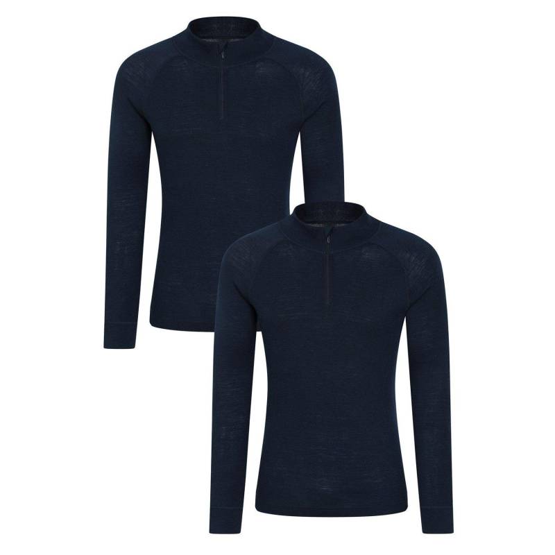 Base Layer Oberteil (2erpack) Herren Marine XS von Mountain Warehouse