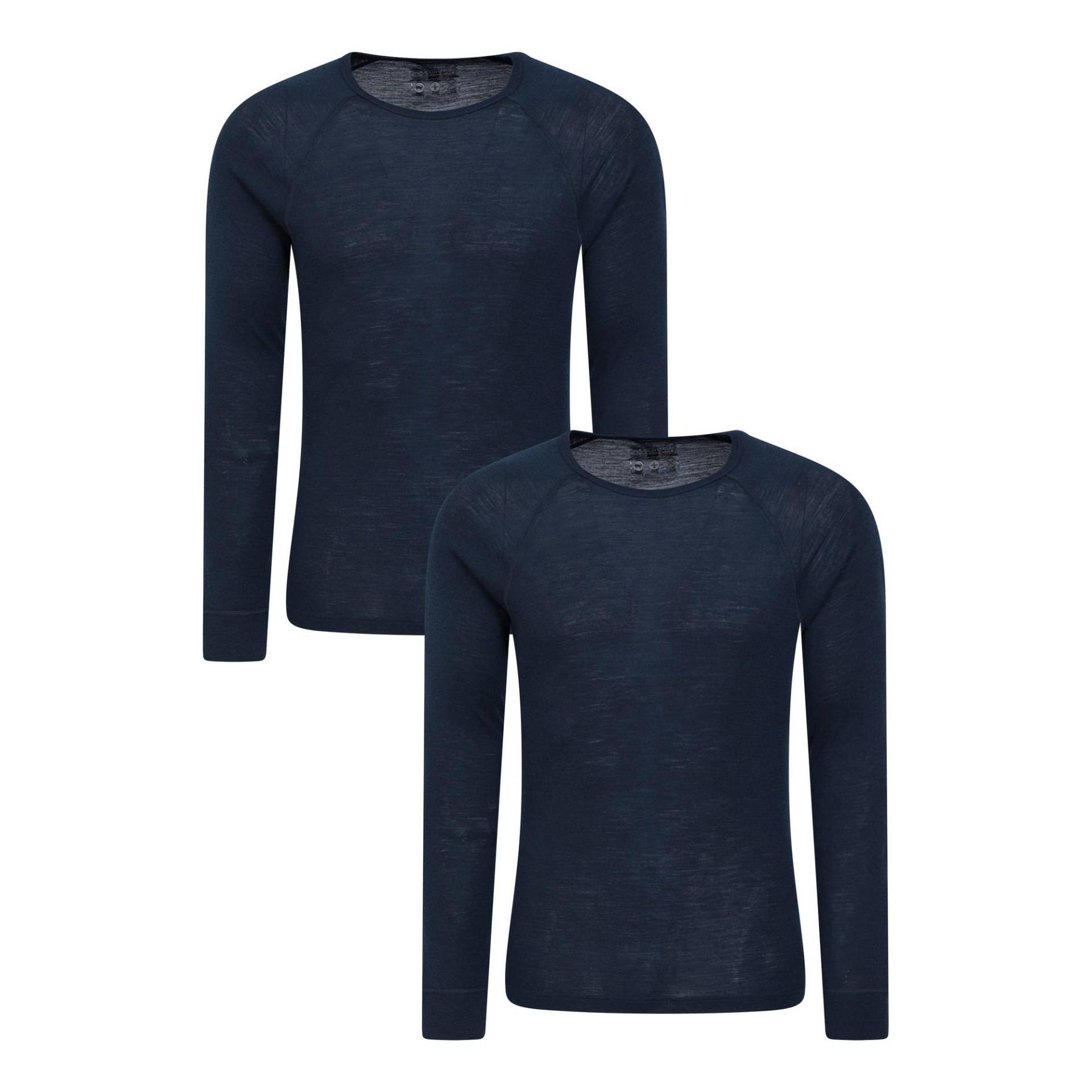 Base Layer Oberteil (2erpack) Herren Marine XS von Mountain Warehouse