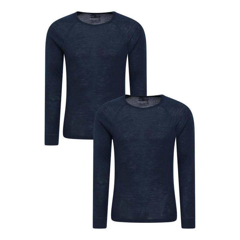 Base Layer Oberteil (2erpack) Herren Marine XS von Mountain Warehouse