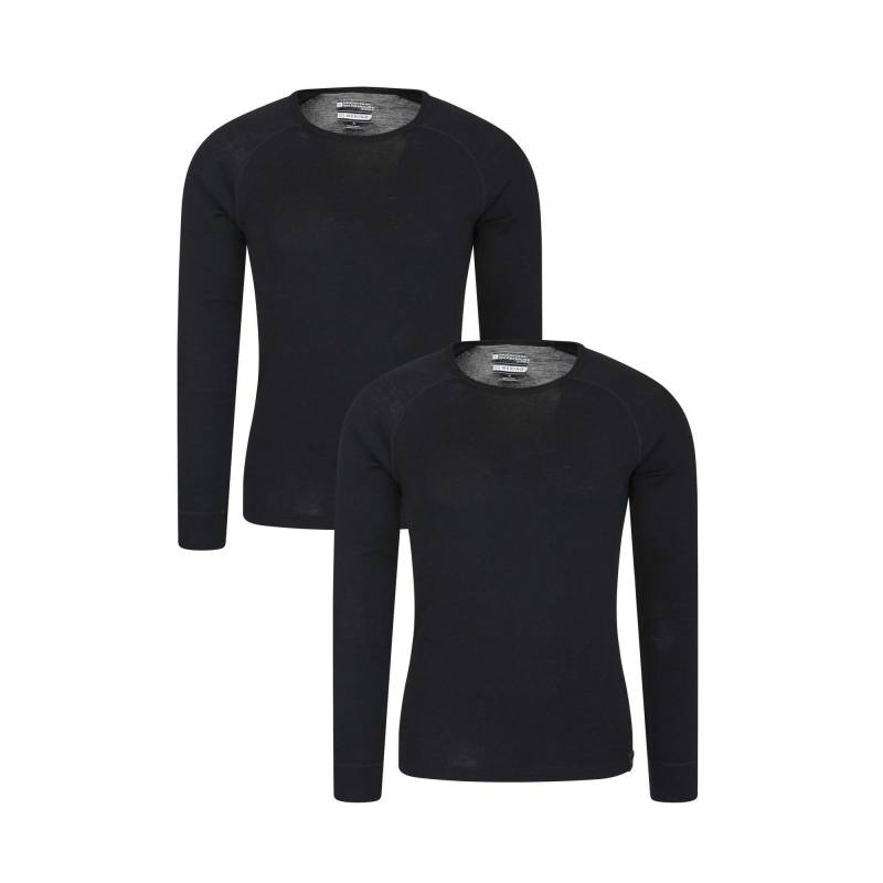 Base Layer Oberteil (2erpack) Herren Schwarz 3XL von Mountain Warehouse