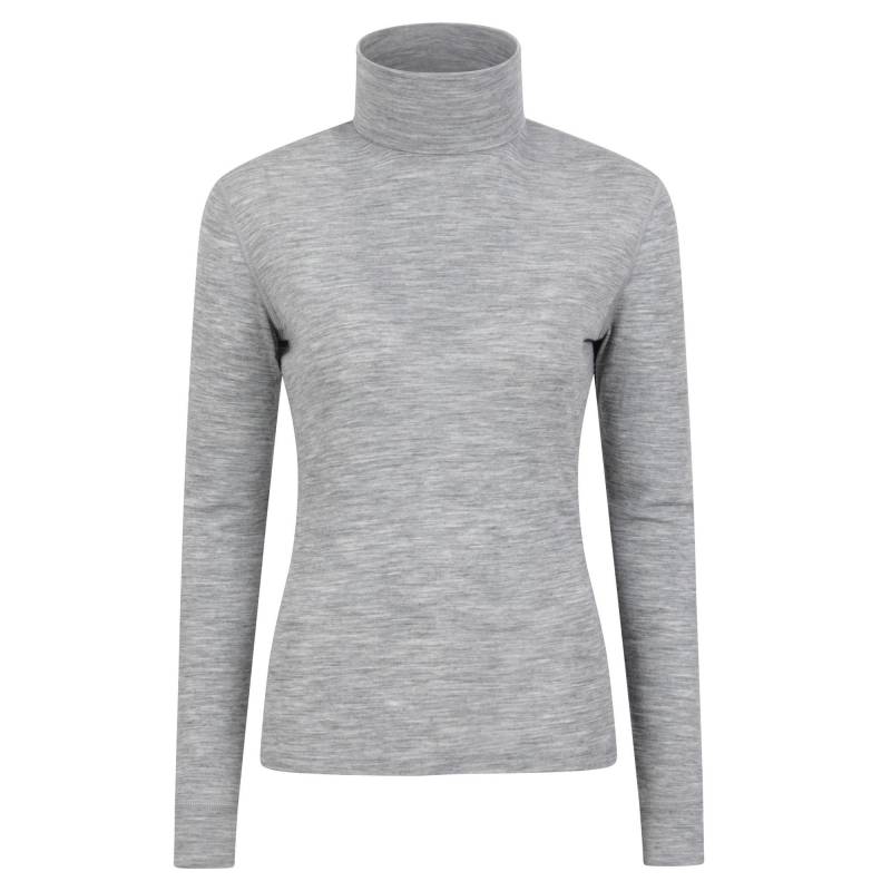 Base Layer Oberteil Rollkragen Damen Grau 34 von Mountain Warehouse