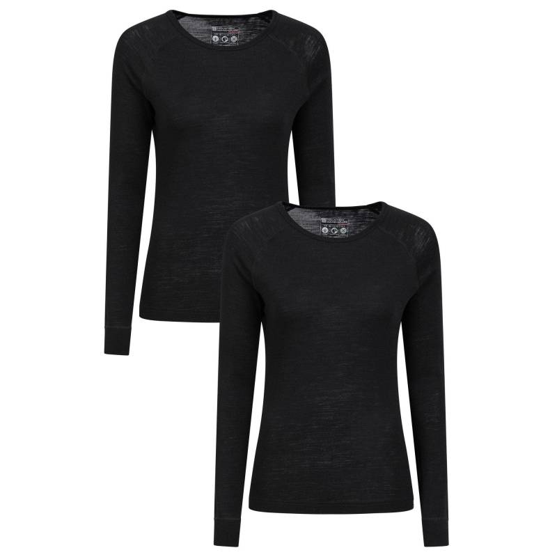 Base Layer Oberteil Rundhalsausschnitt (2erpack) Damen Schwarz 32 von Mountain Warehouse