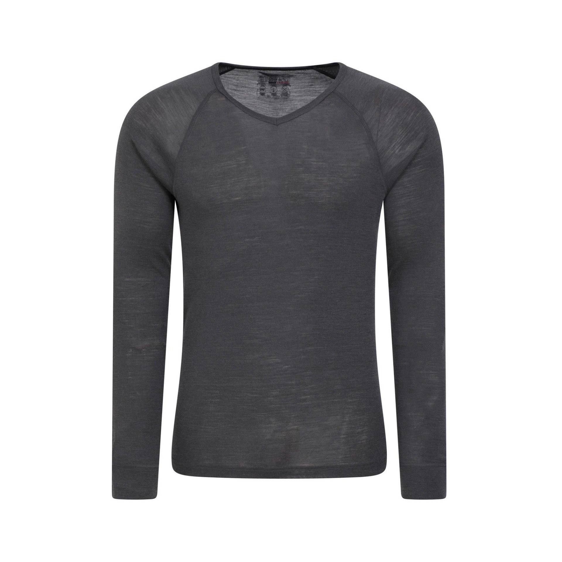 Base Layer Oberteil Vausschnitt Herren Grau 4XL von Mountain Warehouse