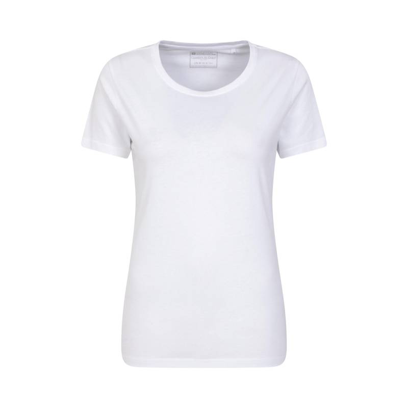 Basic Tshirt Rundhalsausschnitt Damen Weiss 34 von Mountain Warehouse