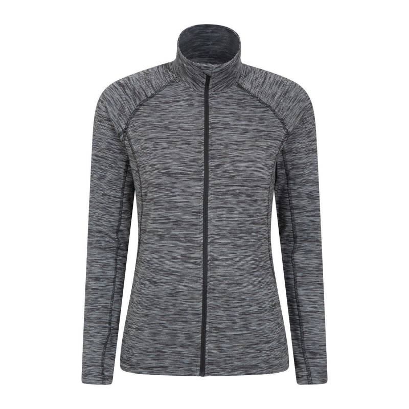 Bend & Stretch Midlayer Durchgehender Reißverschluss Damen Schwarz 40 von Mountain Warehouse