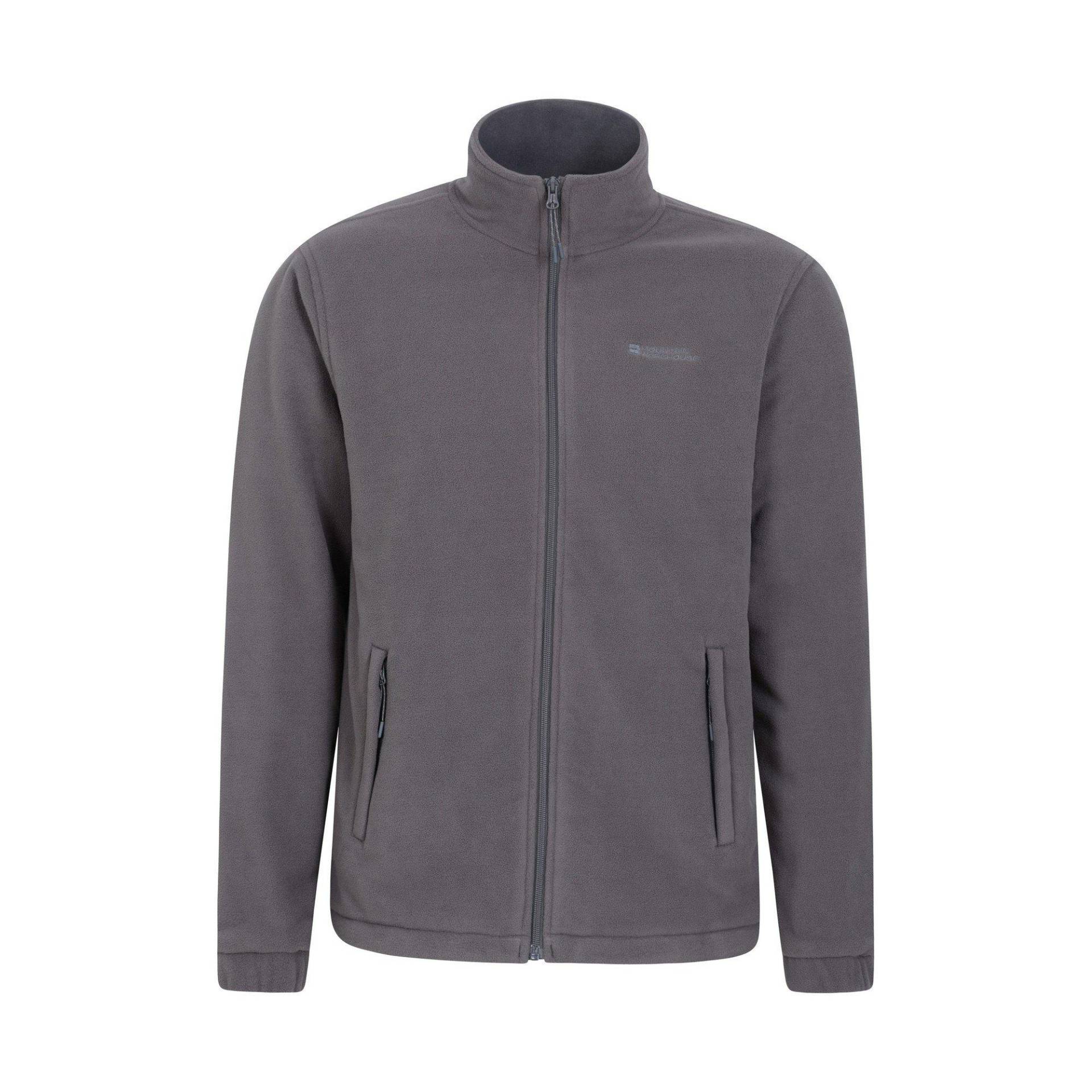 Mountain Warehouse - Bernard II Fleecejacke winddicht, für Herren, Grau, Größe S von Mountain Warehouse