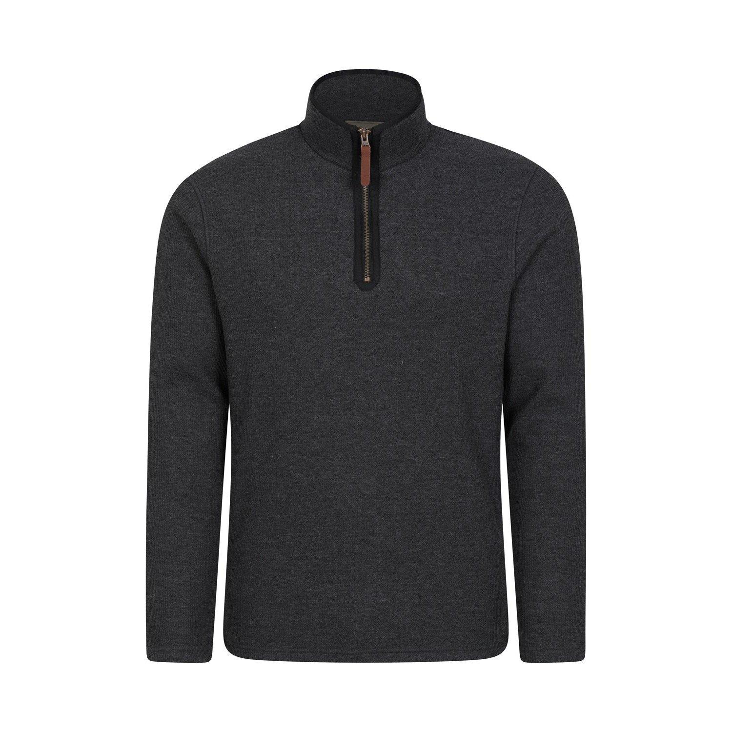 Beta Oberteil Kontrastfarbener Reißverschluss Herren Charcoal Black 3XL von Mountain Warehouse