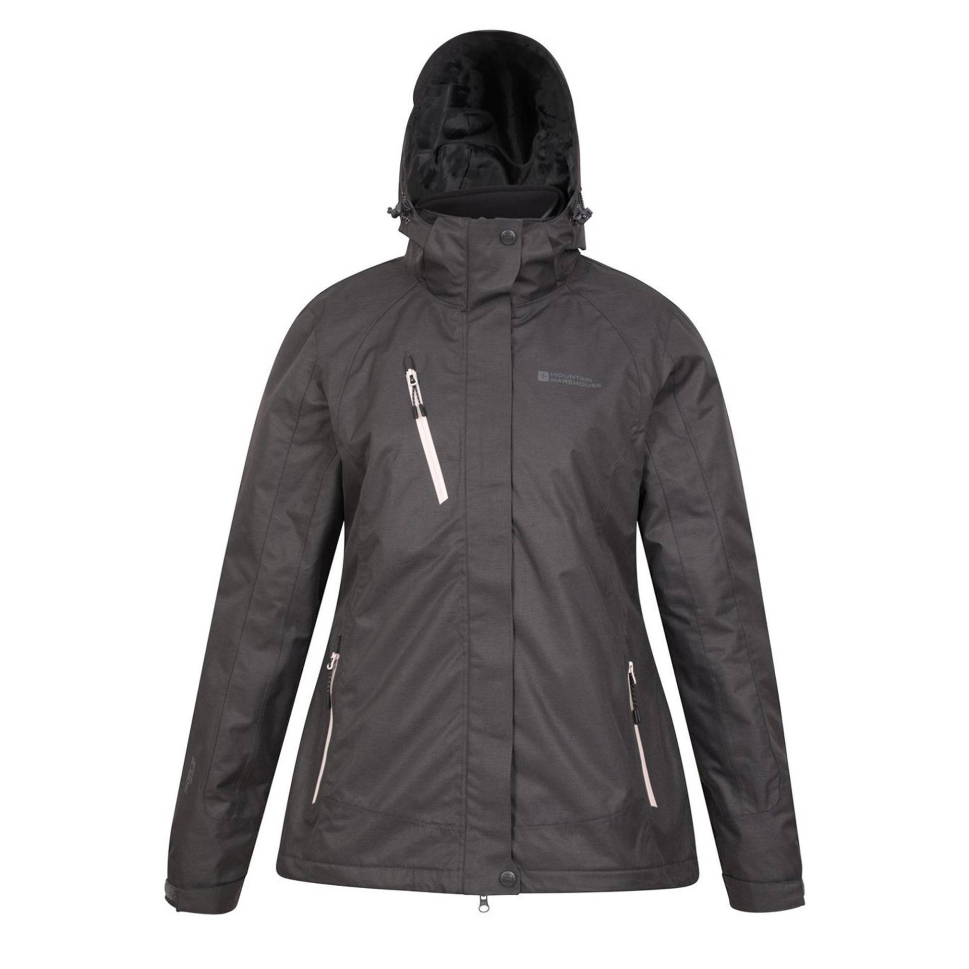 Bracken Melange Jacke Damen Schwarz 32 von Mountain Warehouse