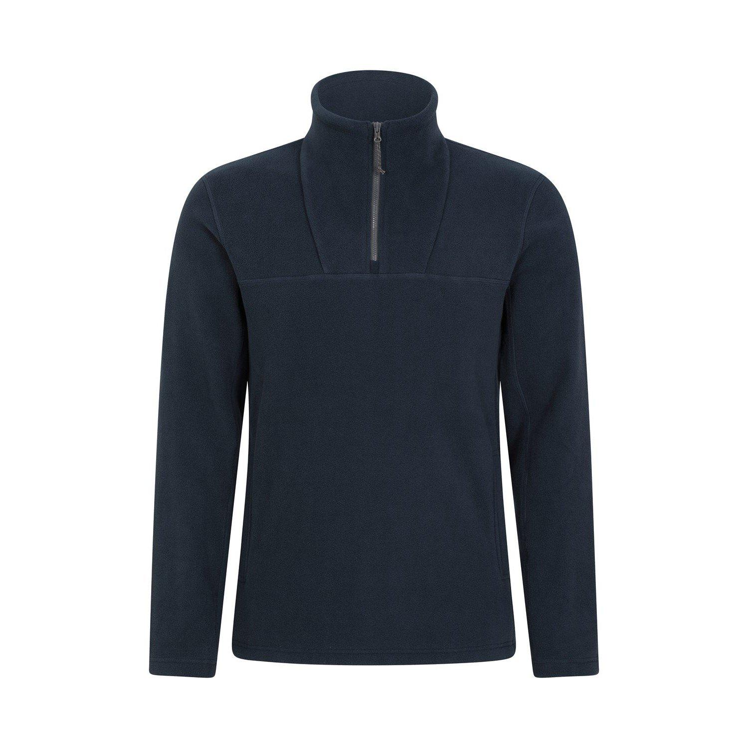 Mountain Warehouse - Cedar FleeceOberteil mit halbem Reißverschluss, für Herren, Blau, Größe XL von Mountain Warehouse