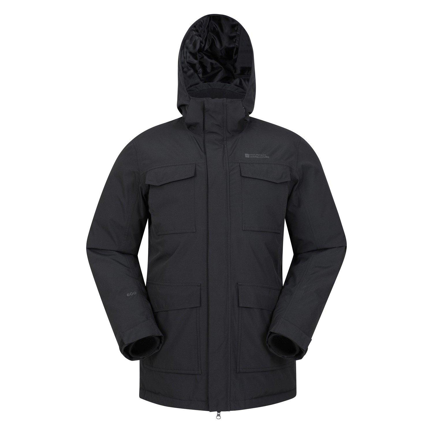 Mountain Warehouse - Concord Extreme Jacke Lang, für Herren, Schwarz, Größe XL von Mountain Warehouse