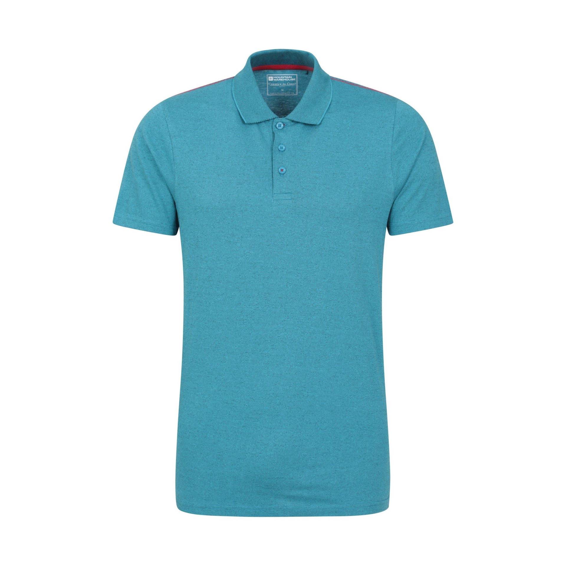 Mountain Warehouse - Cordyline Poloshirt, für Herren, Pink Teal, Größe XXS von Mountain Warehouse