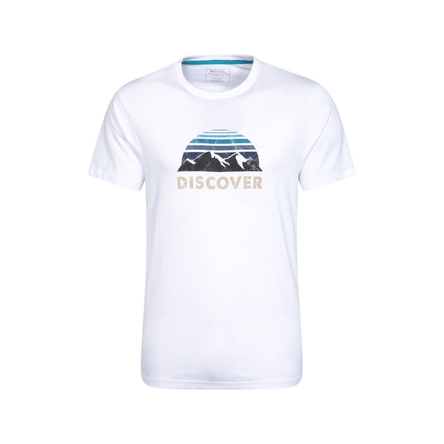 Discover Tshirt Herren Weiss XXS von Mountain Warehouse