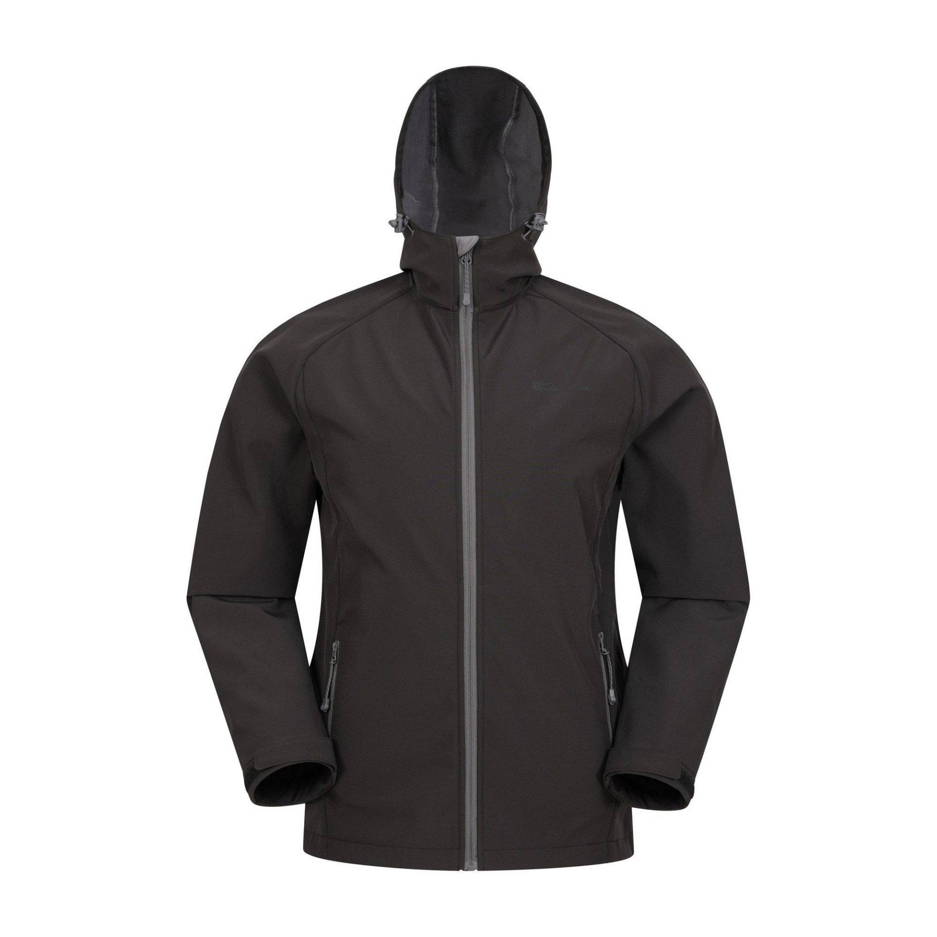 Mountain Warehouse - Exodus Softshelljacke, für Herren, Schwarz, Größe L von Mountain Warehouse