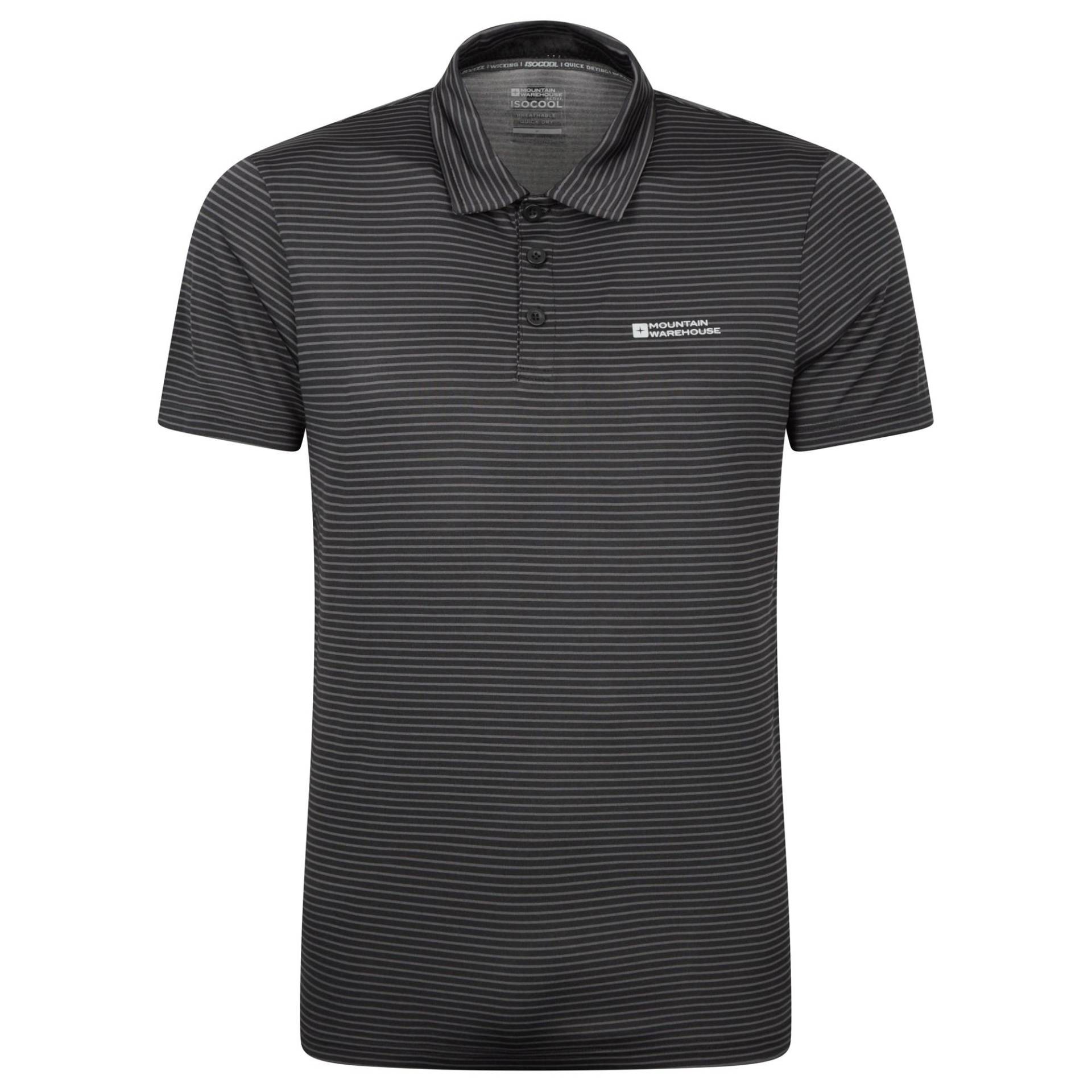 Fairway Poloshirt Herren Schwarz 4XL von Mountain Warehouse