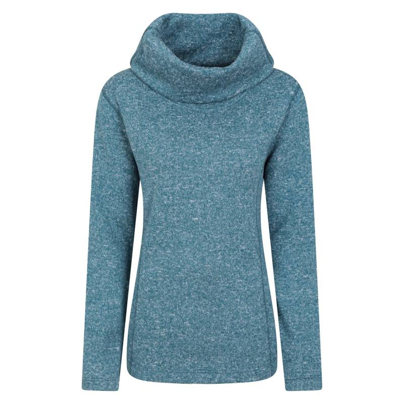 Fleeceoberteil Wasserfallausschnitt Damen Taubenblau 32 von Mountain Warehouse