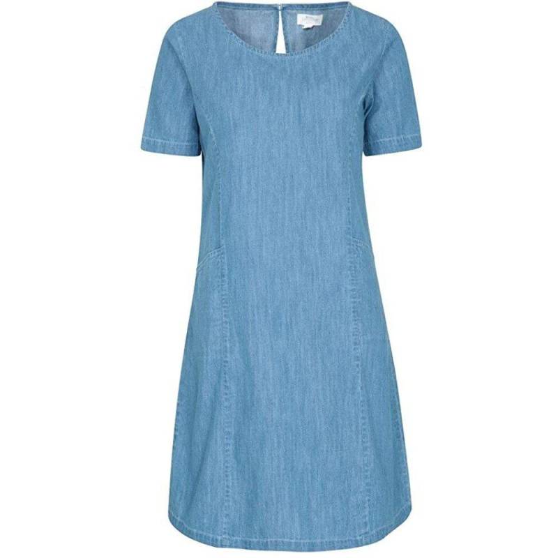 Flora Freizeitkleid Damen Blau Denim 34 von Mountain Warehouse