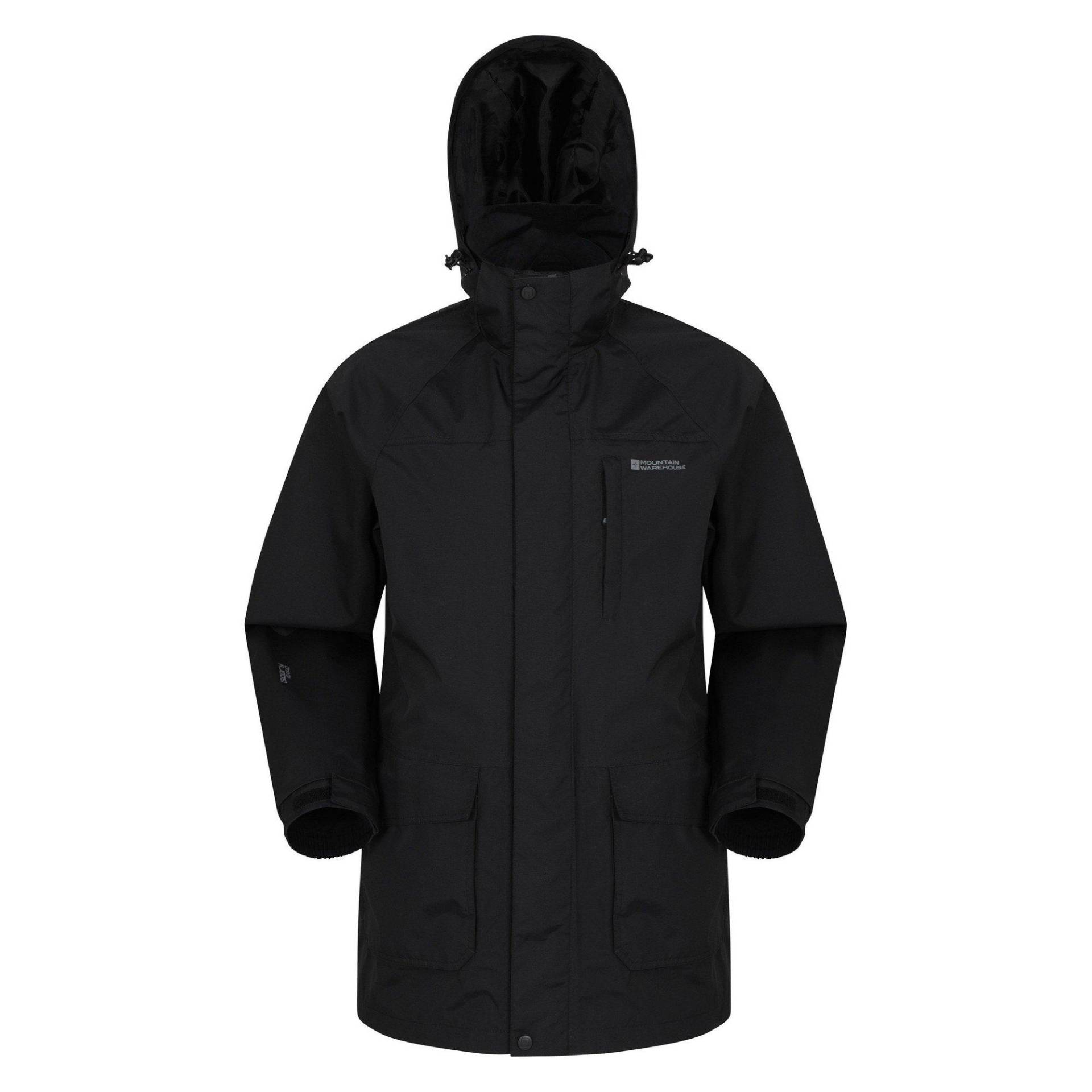 Mountain Warehouse - Glacier II Jacke, wasserfest, für Herren, Schwarz, Größe XL von Mountain Warehouse