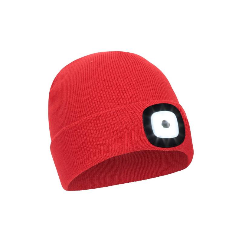 Highlands Beanie Mit Lampe Jungen Rot Bunt ONE SIZE von Mountain Warehouse