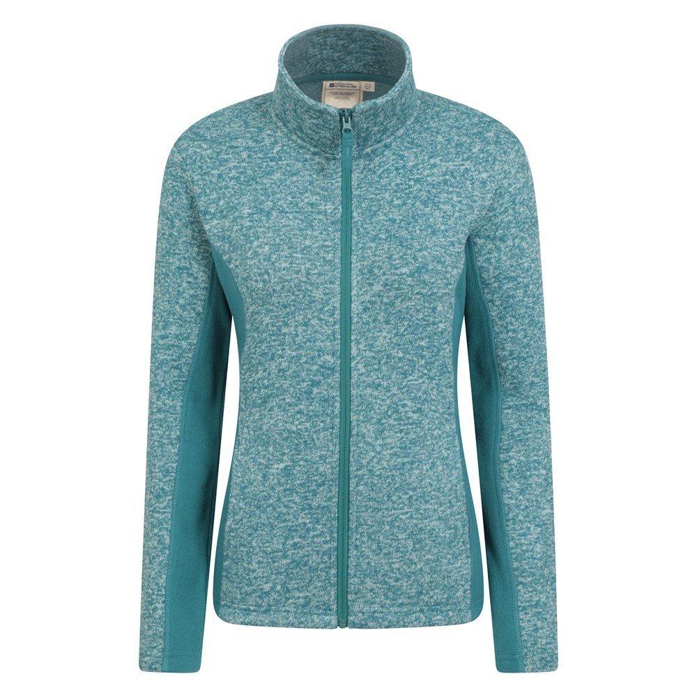 Idris Fleecejacke Verkleidet Damen Pink Teal 40 von Mountain Warehouse