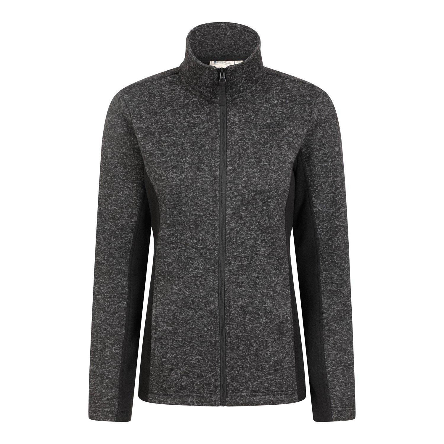 Idris Fleecejacke Verkleidet Damen Schwarz 38 von Mountain Warehouse