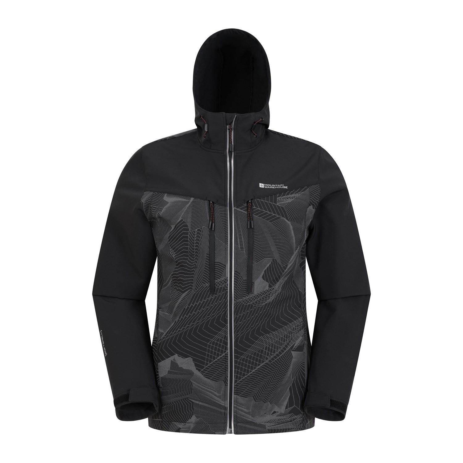 Illuminate Ii Softshelljacke Herren Schwarz 3XL von Mountain Warehouse