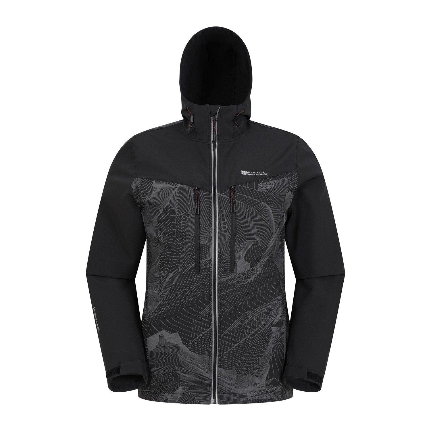 Illuminate Ii Softshelljacke Herren Schwarz 4XL von Mountain Warehouse