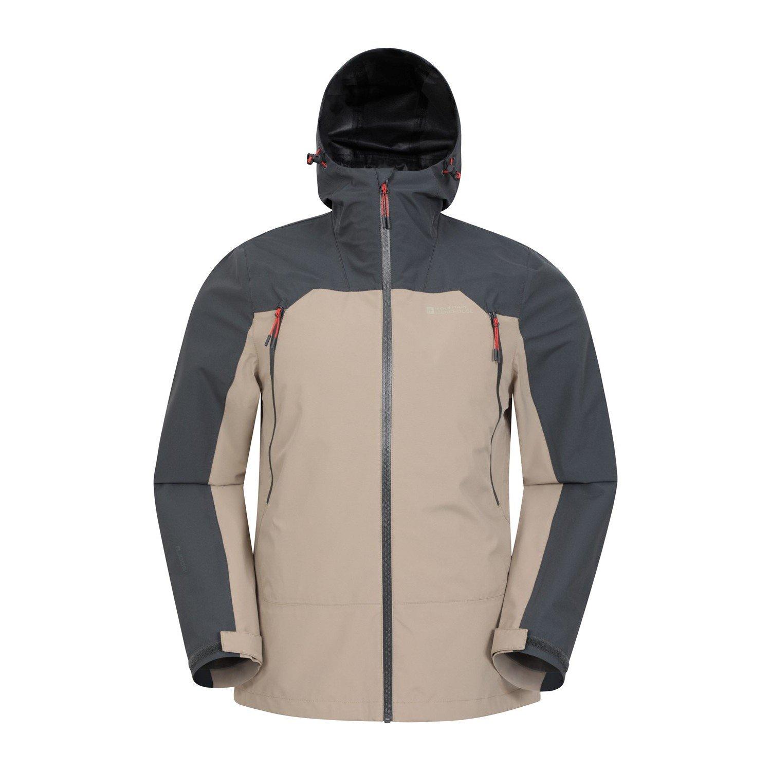 Jacke, Wasserfest 3 Lagen Herren Grau XS von Mountain Warehouse