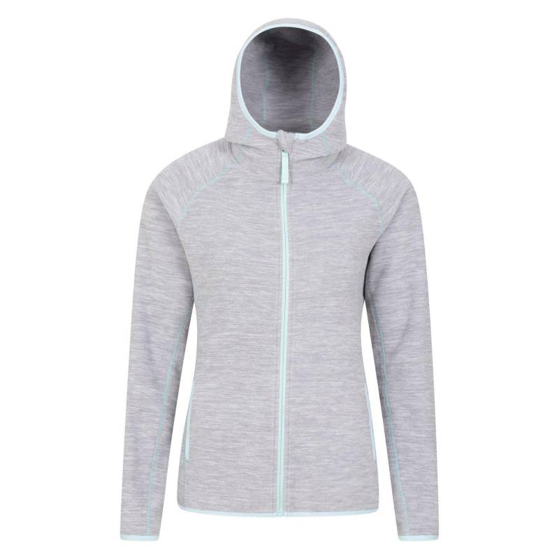 Lleyn Ii Hoodie Mit Durchgehendem Reißverschluss Damen Grau 34 von Mountain Warehouse