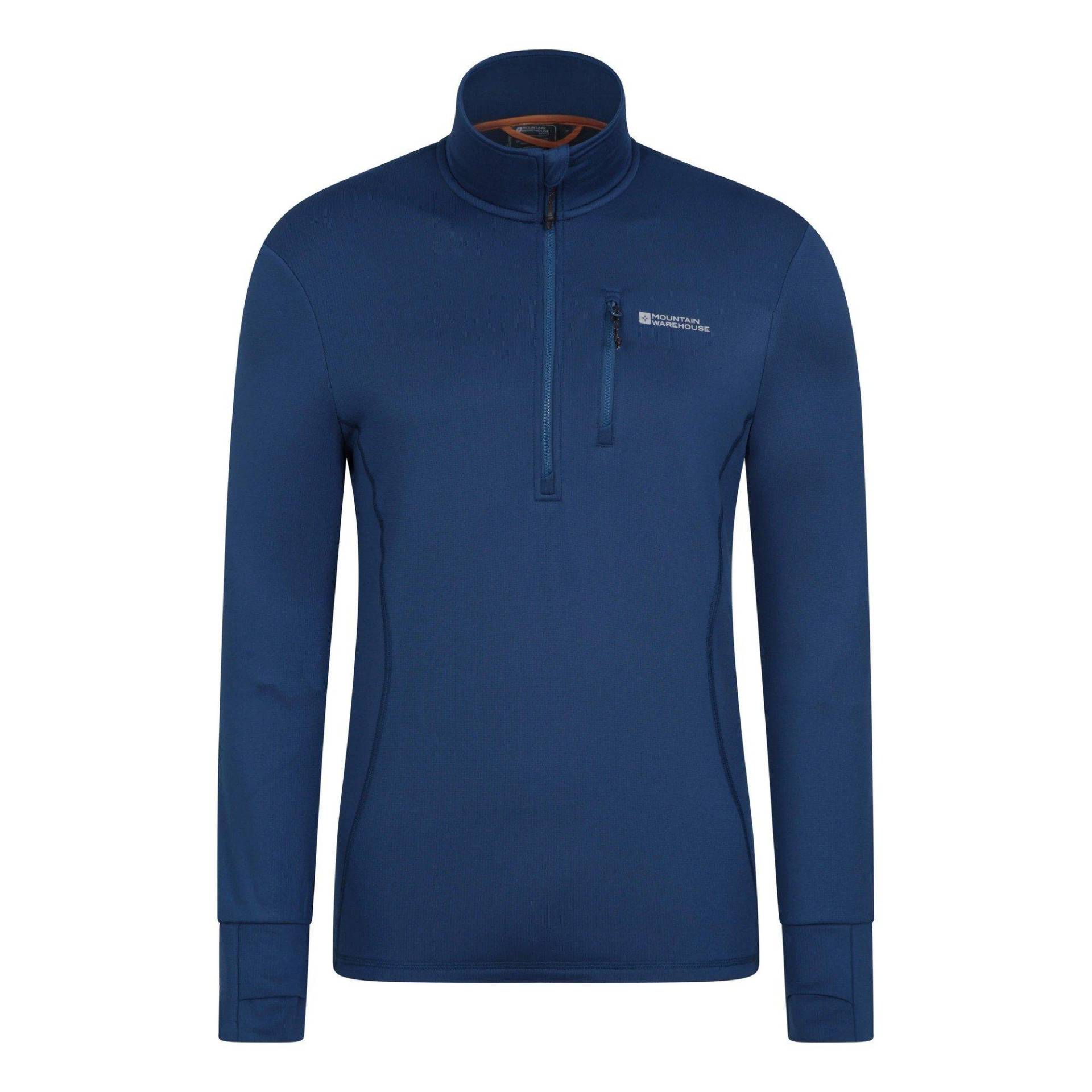 Marathon Fleeceoberteil Herren Blau L von Mountain Warehouse