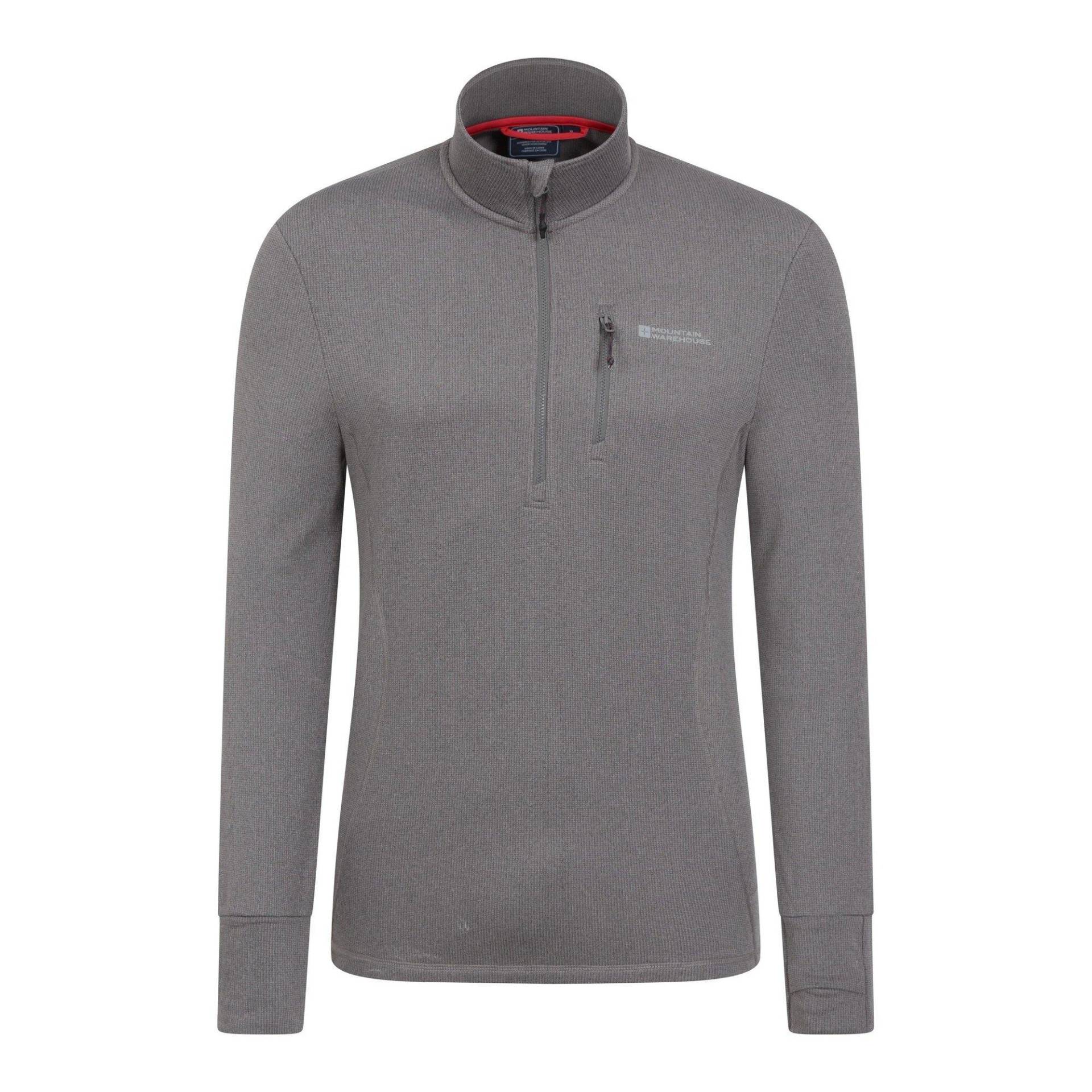 Mountain Warehouse - Marathon FleeceOberteil, für Herren, Grau, Größe XS von Mountain Warehouse