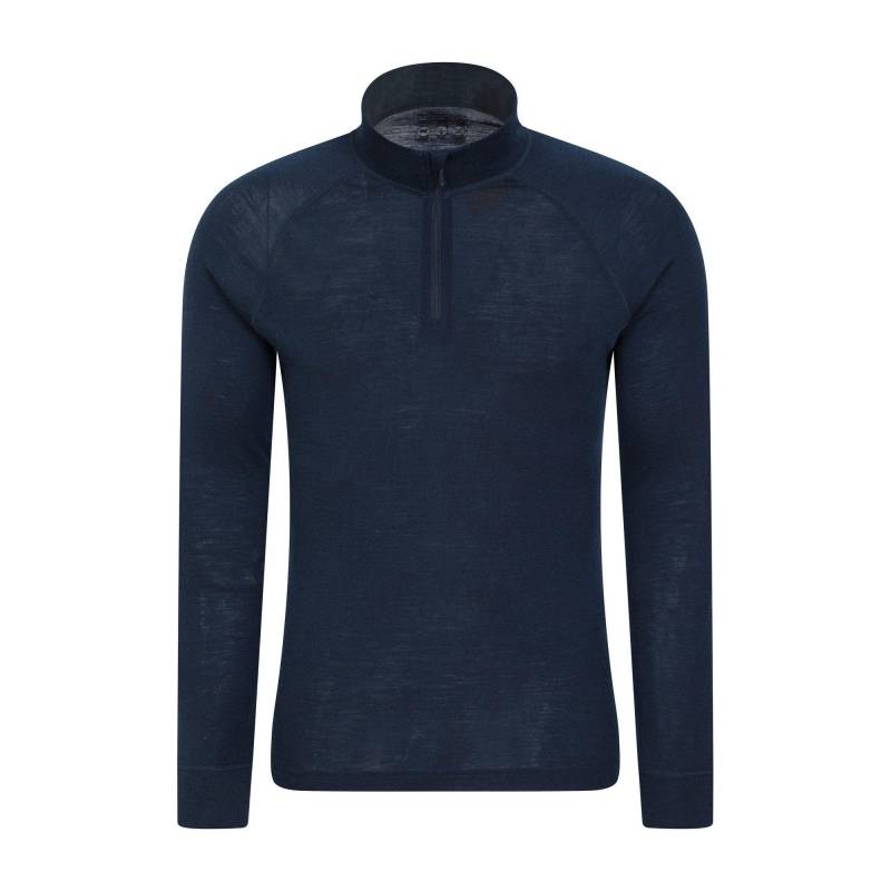 Merino Ii Base Layer Oberteil Herren Marine L von Mountain Warehouse